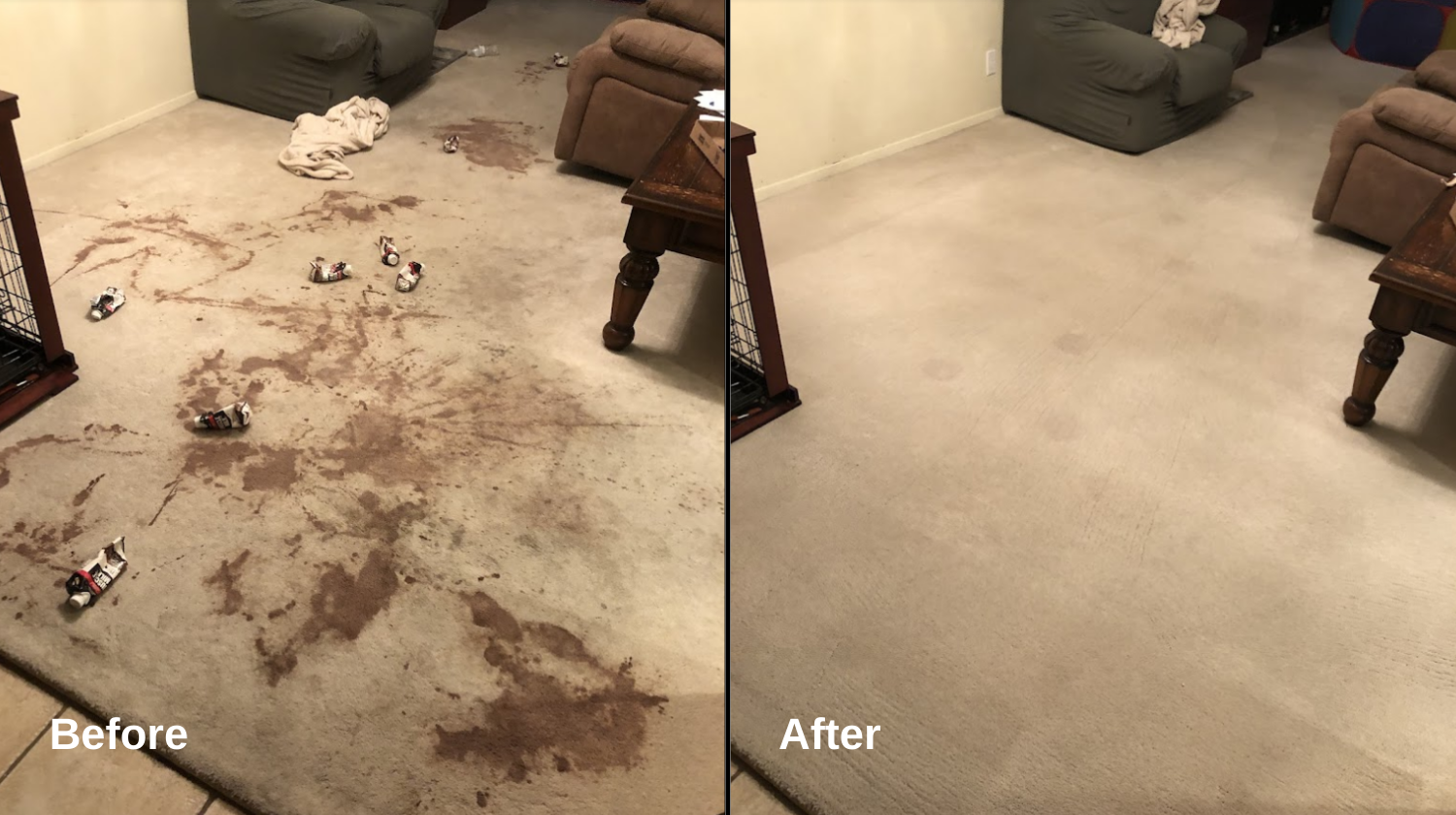 Carpet cleaned in El Paso by A+ Chem-Dry